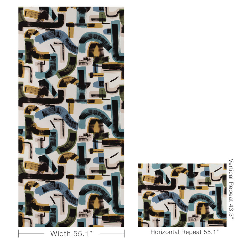 Bleecker Print, Lake/Fern
