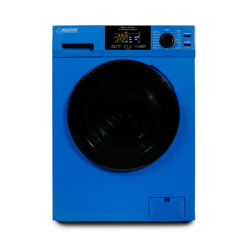Equator All-In-One VENTED/VENTLESS Washer-Dryer 1.9cf/18lb SANITIZE 1400RPM 110V, Blue