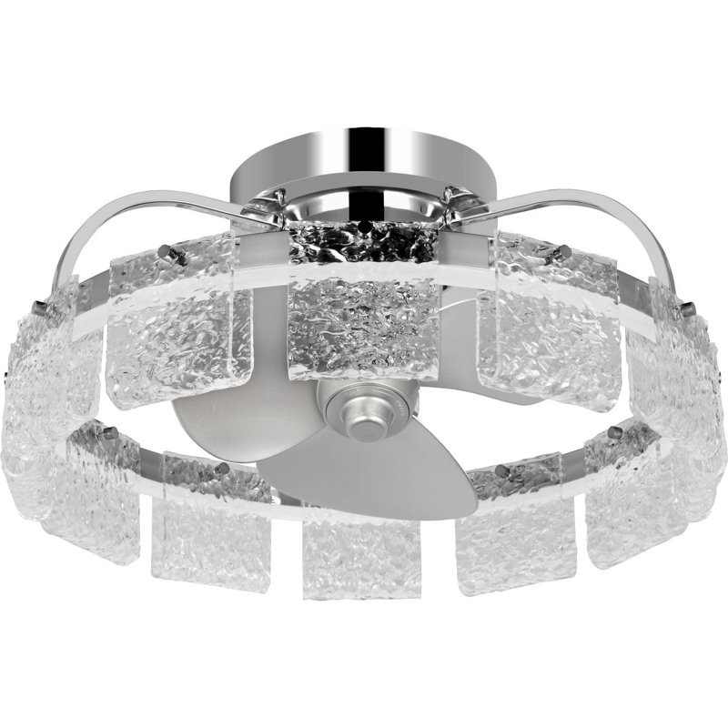 Fanin 18'' Ceiling Fan, Polished Chrome