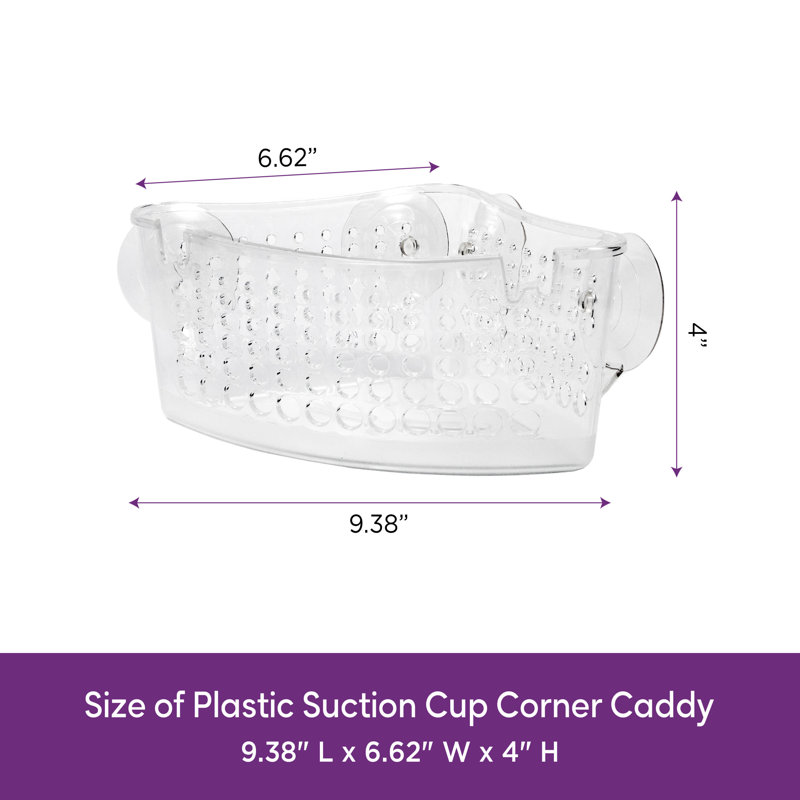 Kenney  Suction Cup Corner Basket Shower Caddy