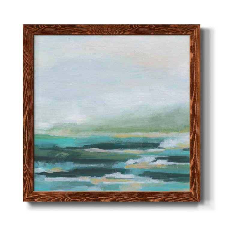 Misty Inlet II - Toile encadrée de qualité supérieure - prête à être accrochée, Érable, H 31,5 po x l 31,5 po x P 1,5 po