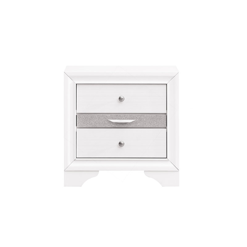Table de chevet Madrid G02390-N, Blanc