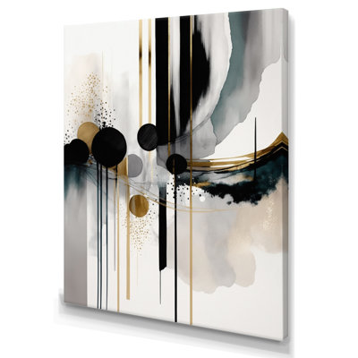 «Abstract Transitional Shapes V - Abstract Shapes», reproduction sur toile encadrée