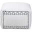 Greek Key Upholstered Outdoor Ottoman