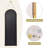 Arched Mirror With Hanging Leather Strap Full Length Mirror Aluminum Frame Wall-Mounted Arch Mirror Hanging Mirrors-1781429160