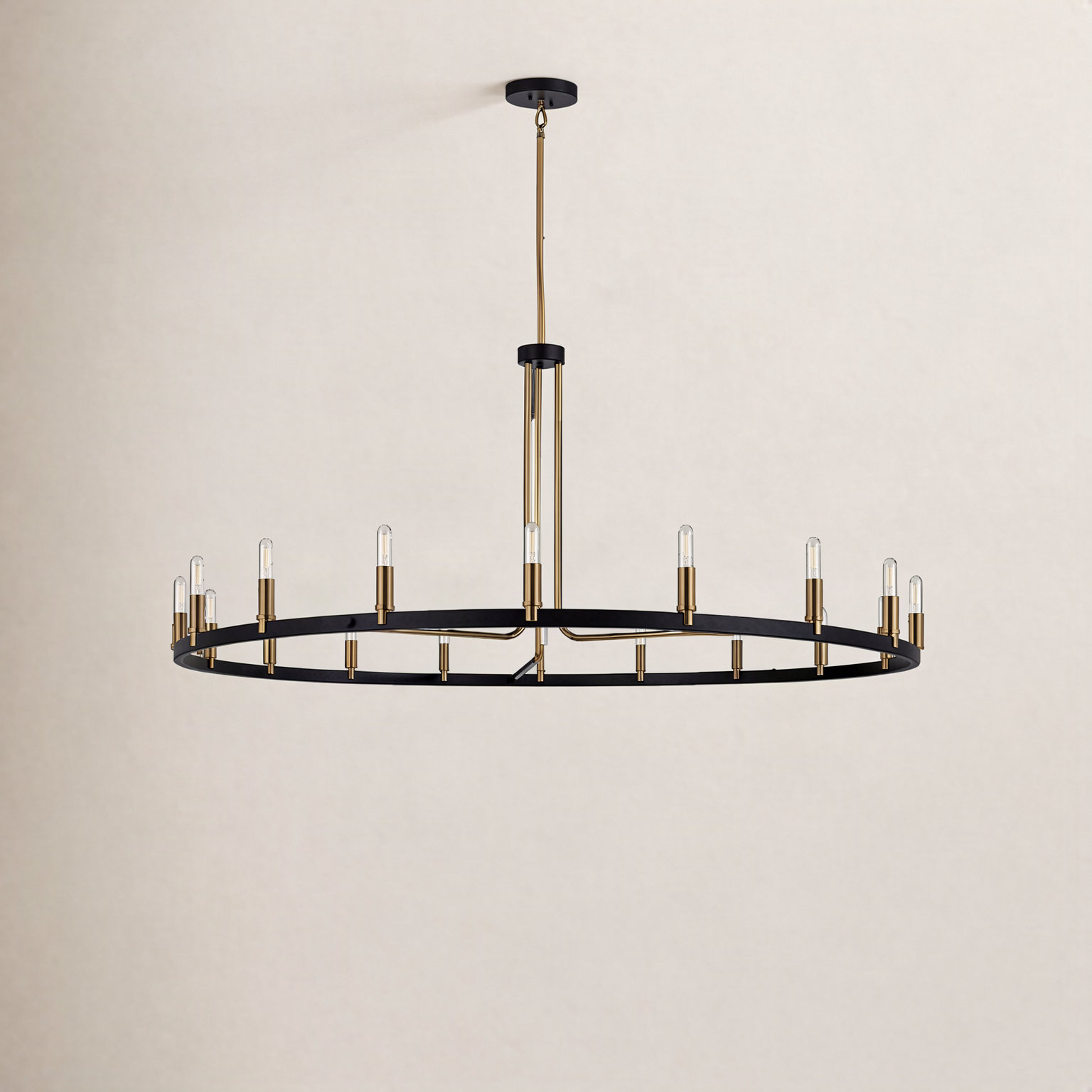 Webber 18-Light Chandelier, 18.5" H x 60" W x 60" D