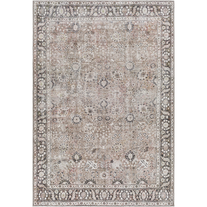 Colin Machine Washable Traditionnal Boho Area Rug, Rectangle 200 x 275cm