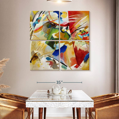 Peinture avec centre vert