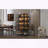 Iron Display Cabinet with LED Lights and 3-Sided Glass-164169809