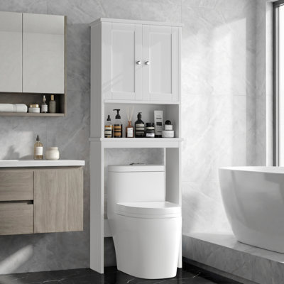 Rangement autoportant au-dessus de la toilette H 65,4 po Behren 