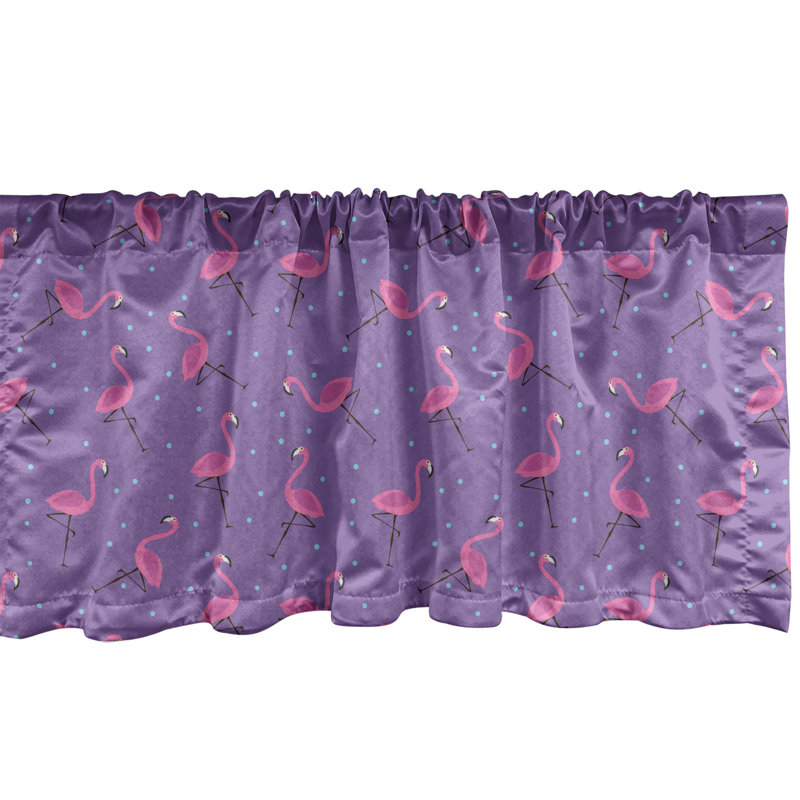 Ensemble de 2 cantonnières Ambesonne Flamingo, L 54 po x L 12 po