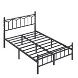 Heavy Duty Metal Bed Frame, Mattress Foundation, No Box Spring Needed, Noise Free