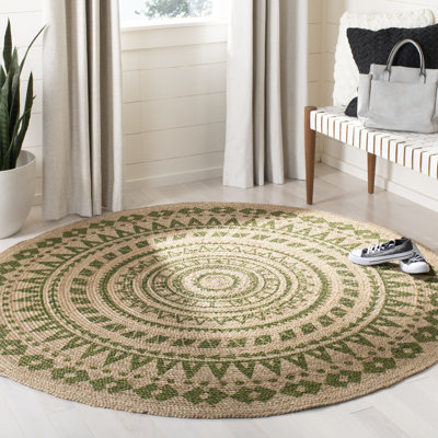 Devaney Hand Woven Jute Southwestern Rug