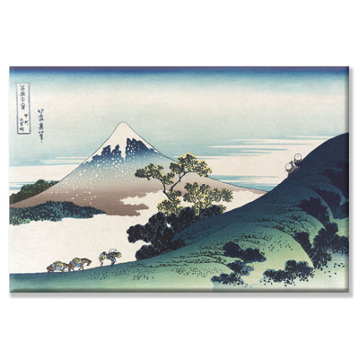 "Inumi Pass in the Kai Province" par Katsushika Hokusai, impression sur toile tendue