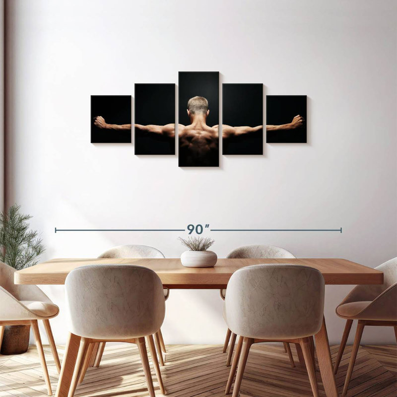 Muscle Stretching Man, H 30 po x l 68 po
