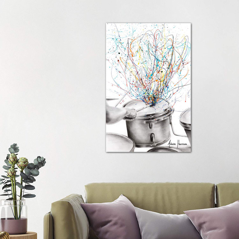 The Drum Solo by Ashvin Harrison - Wrapped Canvas Print, 101.6 cm H x 66.04 cm W x 1.91 cm D