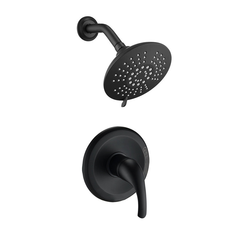Devlin All-In-One Kit with Rough in-Valve, Matte Black