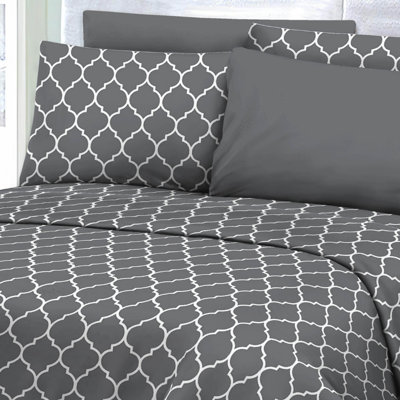 Percale Geometric Sheet Set
