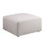Revêtement en chenille beige, pré-assemblé, l 29,92 po, résiste, utile comme repose-pieds ou petite table d'appoint, mi-doux avec chenille, sans assemblage, hauteur de 16,73 po, confortable et long