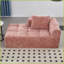 Causeuse Modern Chenille Chenille | Dossier rembourré | Accoudoirs évasés-459736642