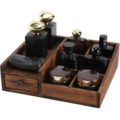 Cologne Organizer For Men,Perfume Organizer,Bourbon Brown