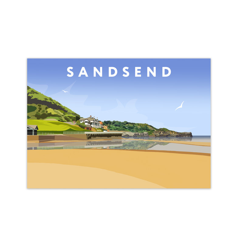 Sansend Whitby by Richard O'Neill - Print, 30cm H x 42cm W
