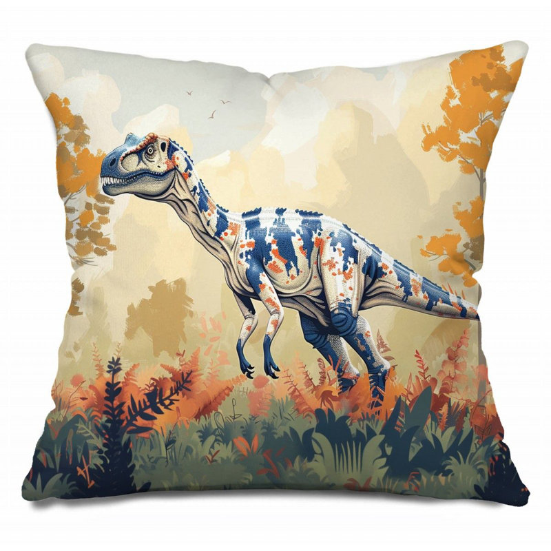 Coussin Dinosaur, H 14 po x l 14 po
