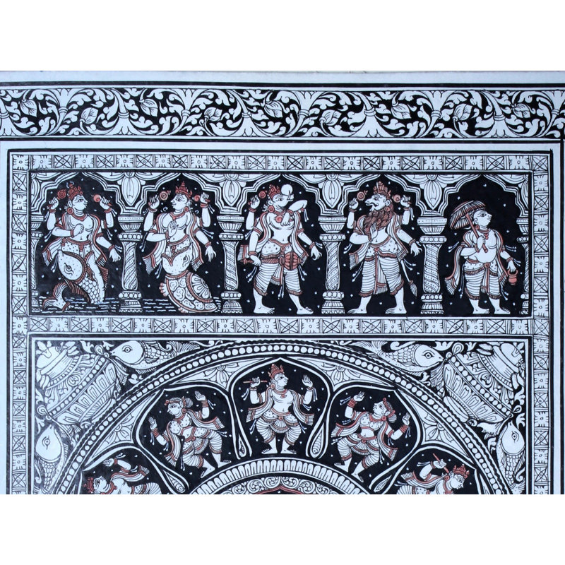Lord Ganesha avec dix incarnations de Vishnu (Dashavatara)