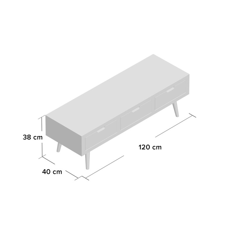Solomon Unfinished TV Stand for TVs up to 50"