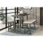 Gray Counter Height Bench For Casual Dining, Foam Seat Cushioned Dining Room
