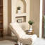 Lazy Chair For Reading,, Chambre à coucher, Dortoir, Ajustable, Fauteuil inclinable réglable blanc, Chaise de balcon de style japonais, 4-Seeds,