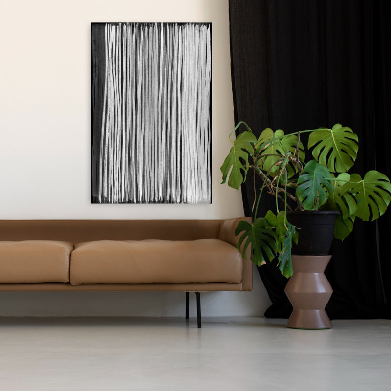 Art contemporain, art moderne abstrait, H 48 po x l 32 po