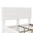 White  Boucle Floating Bed With Light,Queen-1770638340