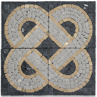 4'' x 4'' Matte Marble Decorative Accent Tile