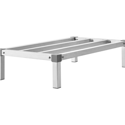 Support de plancher commercial 36 x 20, 8 au sol, capacité de 1000 lb, support tout en aluminium soudé pour l'équipement lourd et la télévision dans les entrepôts, coffre de rangement extensible, facile à nettoyer 8, résistant