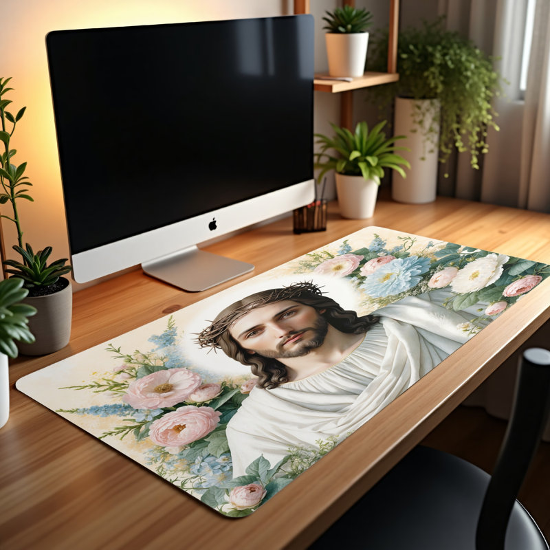 Polyester Desk Pad, 14.4x12.1