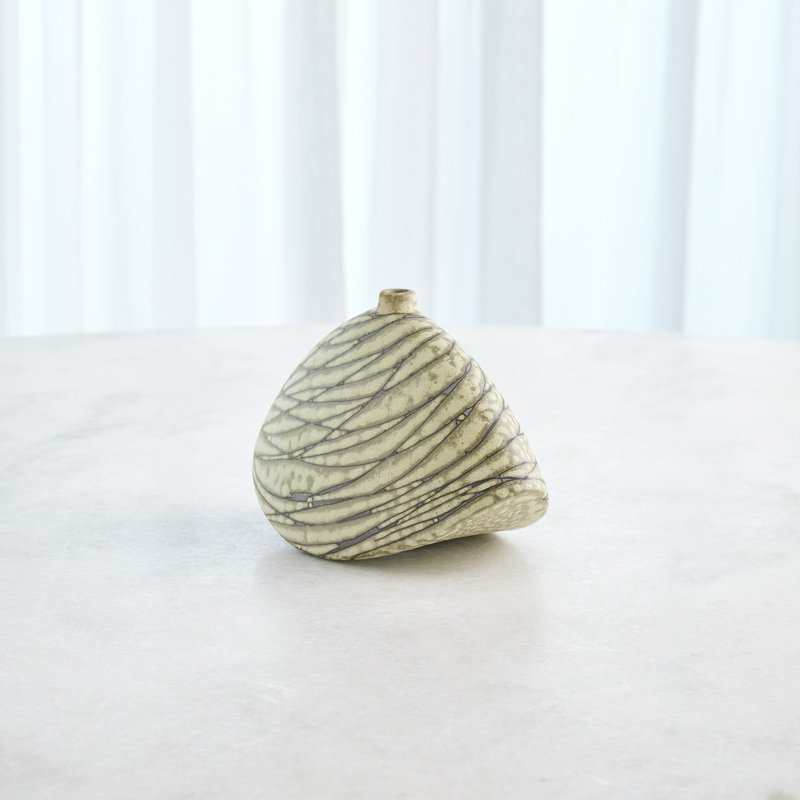 Ceramic / Porcelain Table Vase, Overall Height-  6"