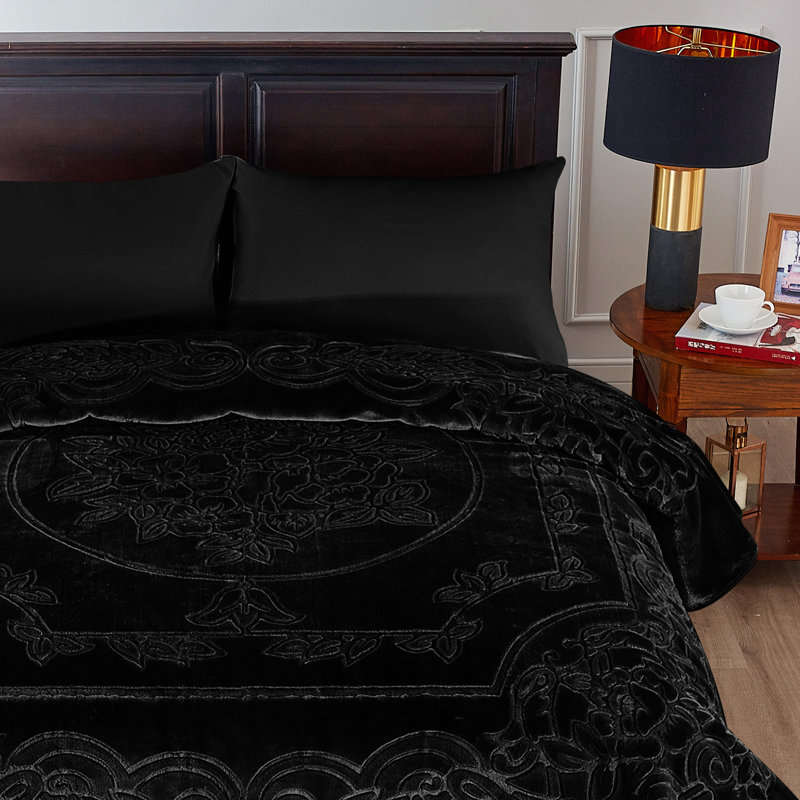Ketterman Plain Weave / Muslin Blanket, Black