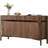 Solid Wood Simple Black Walnut Creative Locker 61.02'' Solid Wood Sideboard