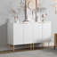 Armoire d'appoint cannelée à 2 portes de 28,5 po avec tablettes intérieures réglables Rishaw-211688407-240623324
