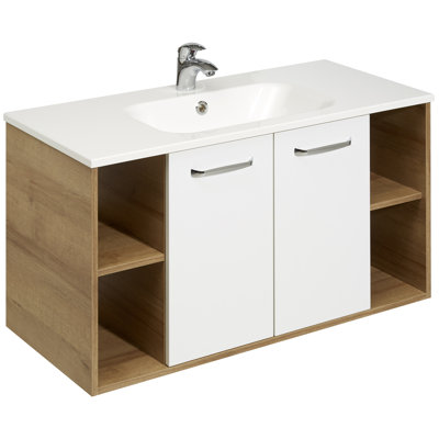 Rovato 101cm Wall Mounted Vanity Unit