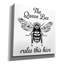 «Queen Typographie B» par Jean Plout, art mural sur toile-1360460708
