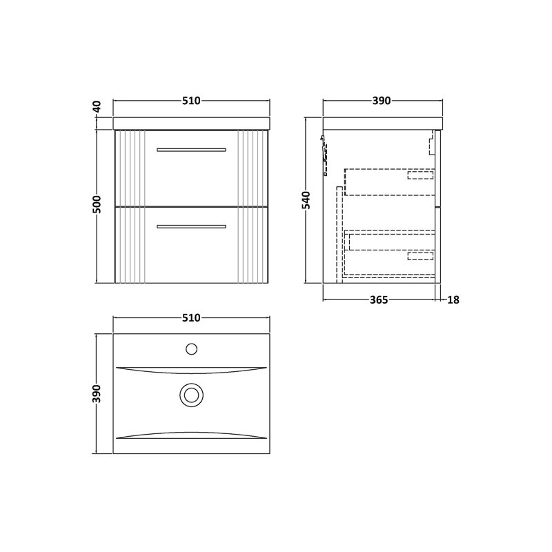 Deco 510mm Single Bathroom Vanity with Integrated Vitreous China Basin, Satin Green