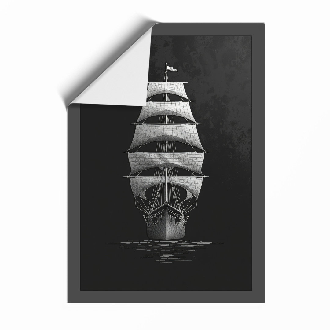 Historic Sailing Vessel Vintage - Framed Print