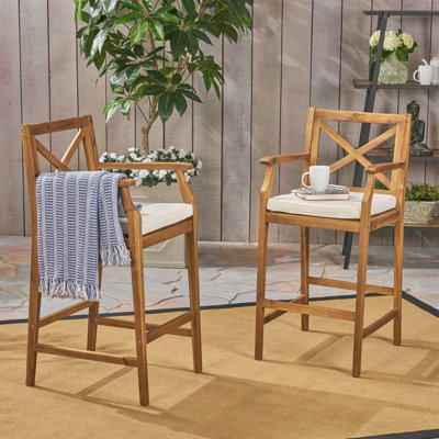 Tabourets d'extérieur, ensemble de 2