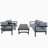 U_style multi-person outdoor steel sofa set, waterproof, anti-rust & uv-resistant, perfect for gardens and lawns, durable patio furniture-1245921653