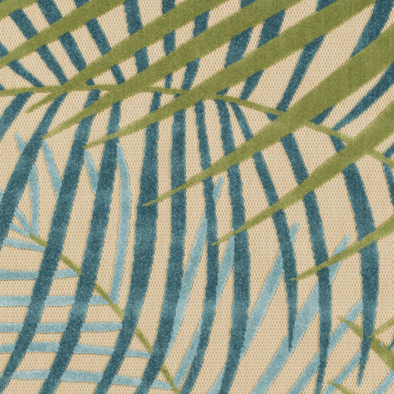 Willilams Floral Indoor / Outdoor Rug, Rectangle 5' x 7'6"