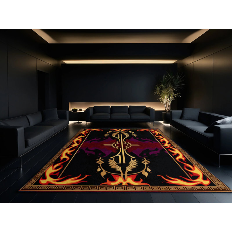 Baroque Serenade Rug, Square 3'