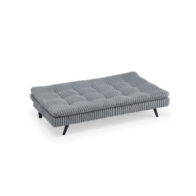 Beige Corduroy Pillow Top Futon