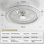 Kaben Flush Mount Ceiling Fan with LED Light and Remote Control-1033311106